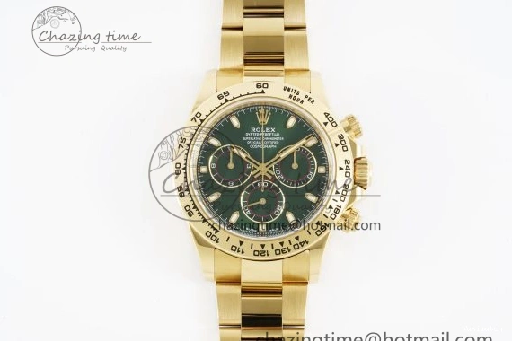 1:1 SA4130 Daytona Bracelet Green 116508 Dial on Best V2 YG Clean Edition 0430